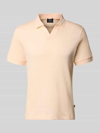 Joop Regular Fit Poloshirt mit V-Ausschnitt Modell Rauljose in Apricot, Gr&ouml;&szlig;e XXXL