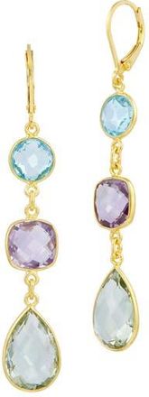 Savvy Cie Jewels Multi Stone Drop Earrings in Yellow at Nordstrom Rack
