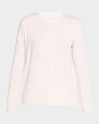 Majestic Soft Touch Crewneck Tee w/ Side Slits