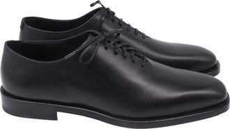 Ferragamo Lace-Up Oxford Shoes in Black Leather