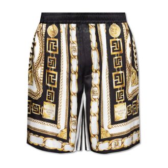 Balmain Casual Shorts, male, Black, Size: 2XL Printed shorts