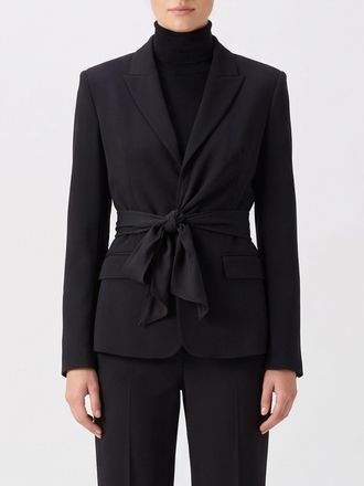 Eleh Short Robe-Style Blazer with Tie-Waist Belt