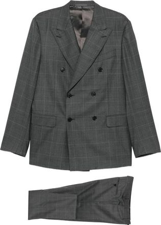 Caruso Check Double-breasted Suit