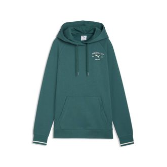 Puma Kapuzensweatshirt PUMA CLASS RELAXED HOODIE TR, Damen, Gr. XL, emerald ice, Sweatware, Obermaterial: 68% Baumwolle, 32% Polyester, unifarben, relaxed 