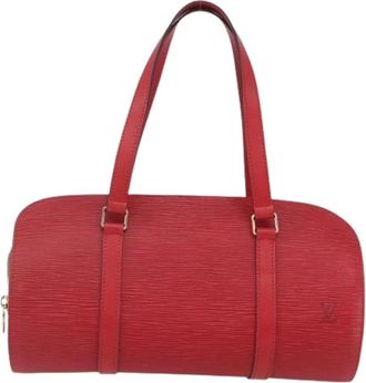 Louis Vuitton Pre-owned Handbags, female, Red, Size: ONE SIZE Pre-owned Soufflot Handbag