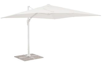 BIZZOTTO Premium Ampelschirm Vega 360&deg; 300 x 300 cm - Weiss