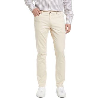 Brax Mens Chuck Slim Fit Five Pocket Pants in Beige at Nordstrom, Size 32 X 32