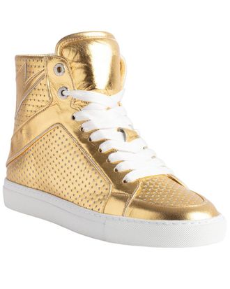 Zadig&Voltaire High Flash Vintage Leather Sneaker