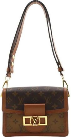 Louis Vuitton Pre-owned Dauphine Mini Monogram Reverse Borsa a Spalla - - Pre-owned - Donna - Marrone - ONE SIZE