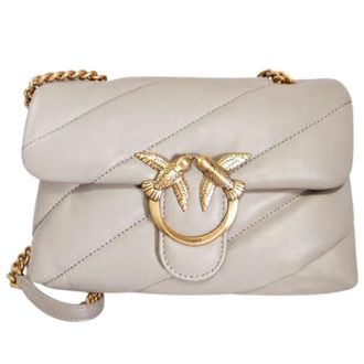 Pinko Pinko, Dames, Tassen, Grijs, Maat: ONE Size Katoen