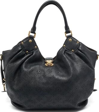Louis Vuitton Borsa a spalla in pelle con monogramma - Nero