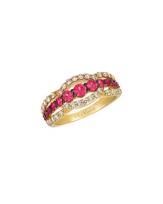Le Vian 14K 1.43 Ct. Tw. Diamond & Passion Ruby Ring