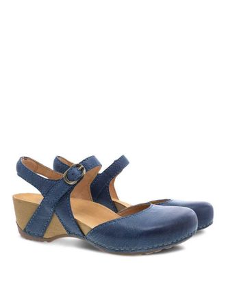 Dansko Womens Tiffani Slingy Jane Sandal In Blue