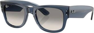 Ray-Ban Mega Wayfarer Zonnebril - unisex - Zonnebrillen - Blauw - 51 MM - Accessoires