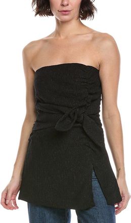 Ganni Stretch Crepe Strapless Top