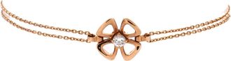 Bulgari Fiorever Chain Bracelet 18K Rose Gold with Diamond