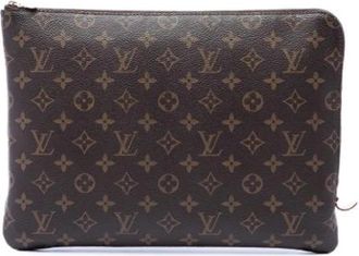 Louis Vuitton Pre-owned Etui Voyage MM - Dames - Vintage Clutch - Bruin - ONE Size - Vintage
