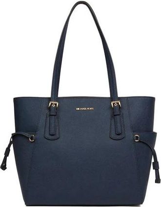 Michael Kors Voyager Large East-West Tote - Dames - Shoppers - Blauw - ONE Size - Leer - Tassen