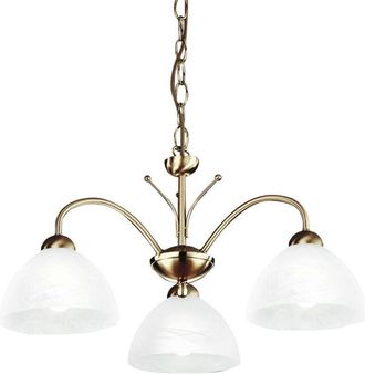 Searchlight Searchlight Milanese 3 Ltt takhnge med flera armar Antik mssing, glas, E14