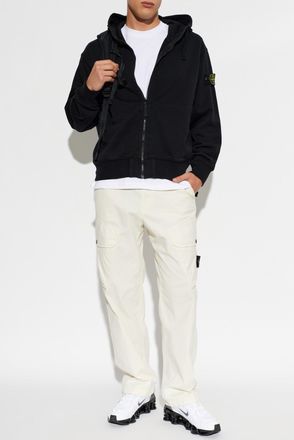 Stone Island Hoodie, Mens, Black