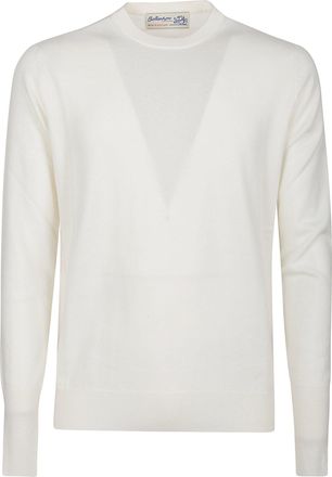 Ballantyne Plain Stitch Cashmere Crew Neck Sweater