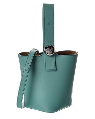 Loewe Dnu Pack Loewe Pebble Mini Leather Bucket Bag