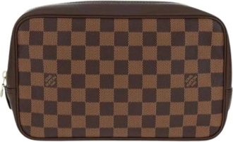 Louis Vuitton Pre-owned Clutches, female, Brown, Size: ONE SIZE Pre-owned Trousse toilette