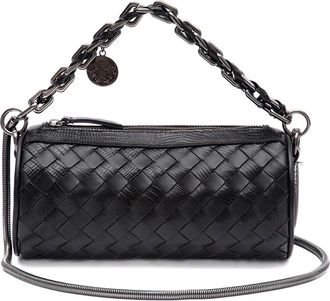 Isla Borsa a spalla in pelle - Nero