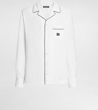 Dolce & Gabbana Linen Vanity Shirt - Man Shirts White 38