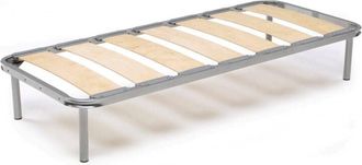 Dmora Talamo Italia Somier individual Mariaclaudia, Base ortopédica de listones anchos, 100% Made in Italy, 80x190h31 cm, con embalaje reforzado