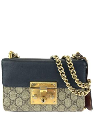 Gucci Padlock Gg Supreme Bag (Authentic Pre-Loved)