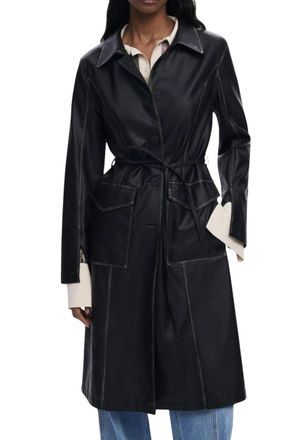 Desigual Womens Belted Longline Blazer - Black - Size X-Small