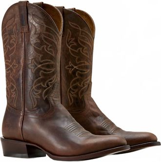 Ariat Mens Maverick Tradional Loco Western Boot In Brown