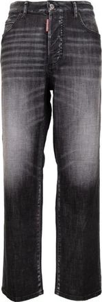 Dsquared2 Straight Jeans - Dames - Regular Fit Jeans - Grijs - S - Katoen - Jeans