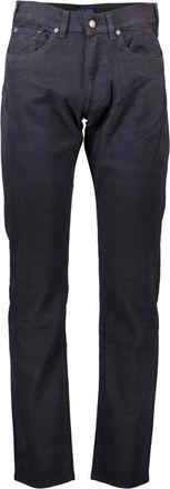 GANT Blauwe Herenbroek 5 Zak Rits Knoop - Heren - Regular Fit Jeans - Blauw - W31 L34 - Jeans