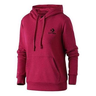 Converse (WMNS) Converse Star Chevron Embroidered Pullover Hoodie Dark Red 10008923-A08