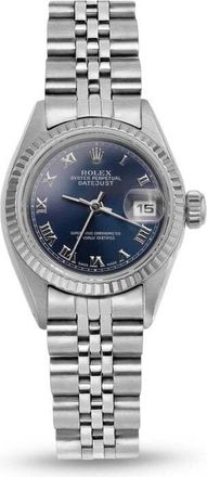 Rolex Pre-owned Rolex Datejust Automatic Chronometer Blue Dial Ladies Watch 79174 BLRJ