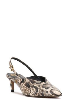 Vince Camuto Kylien Slingback Pointed Toe Pump in Black Cream at Nordstrom Rack, Size 9.5