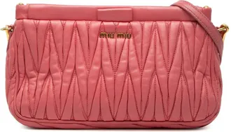 Miu Miu Pre-owned Miu Miu Matelasse Nappa Frame Shoulder Bag Ladies BJTSQNDURWIAWPP1