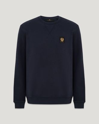 Belstaff Sweatshirt Cotton Fleece Dark Ink Size 2XL