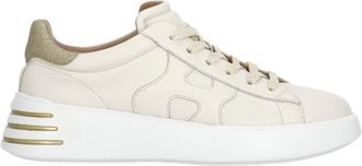 Hogan Ivory Rebel Lurex Laces Sneakers