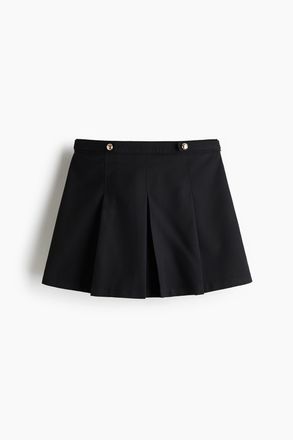 H&M Skort mit Falten - Schwarz