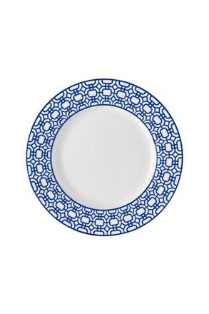 Caskata Newport Garden Gate Rimmed Dinner Plate - Porcelain - Set 4 in Blue at Nordstrom