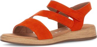 Gabor Oporto Womens Sandals 6 UK Pumpkin Suede