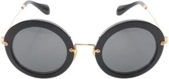 Miu Miu Pre-owned Zonnebrillen - Dames - Vintage Accessoires - Zwart - ONE Size - Vintage