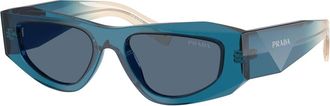Prada Sunglasses, unisex, Blue, Size: 52 MM PR B19S 24F80S Sunglasses