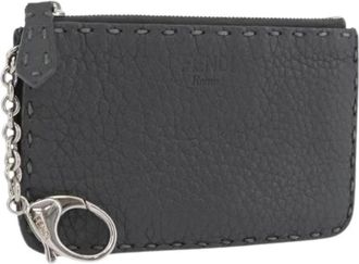 Fendi Pre-owned Wallets, female, Gray, Size: ONE SIZE Pre-owned Vintage Coin Purse