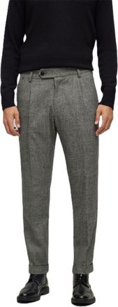 HUGO BOSS Mens Perin Pleat 234 10254133 01 in Black - Size 38W/32L