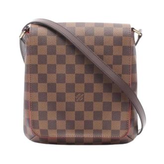 Louis Vuitton Pre-owned Damier Canvas Shoulder Bag - Dames - Pre-owned - Bruin - Maat: ONE Size Leer