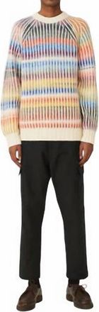 Nn.07 Viggo Raglan Crew Sweater In Bright Multi